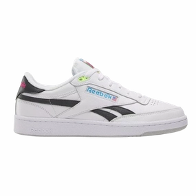Reebok Men's Club C Revenge Vintage Shoes - White / Black Bonded Reinforcement Panels