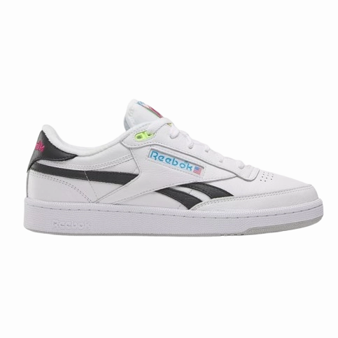 Reebok Men's Club C Revenge Vintage Shoes - White / Black Bonded Reinforcement Panels