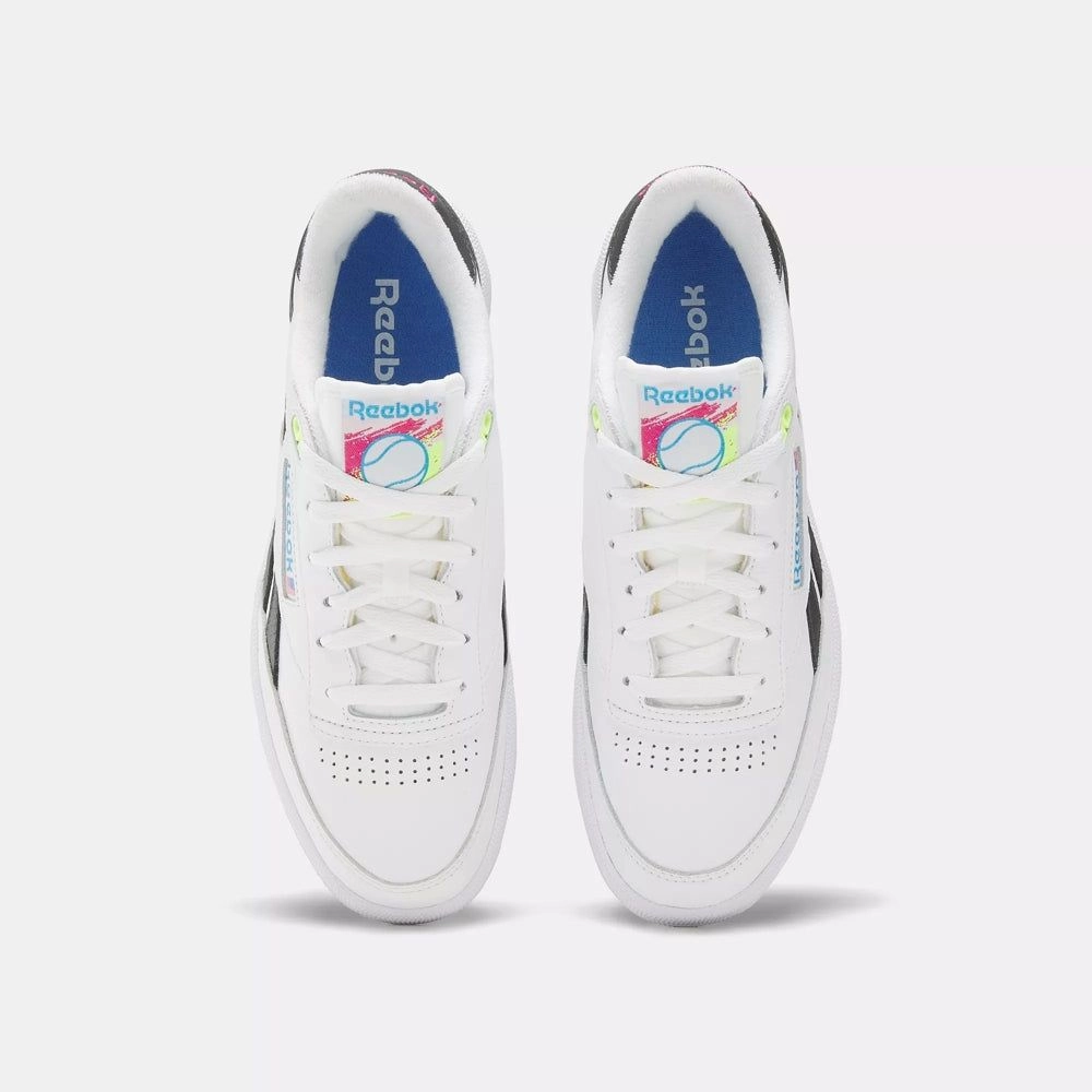 Reebok Men's Club C Revenge Vintage Shoes - White / Black Padded Feel Foam Flex