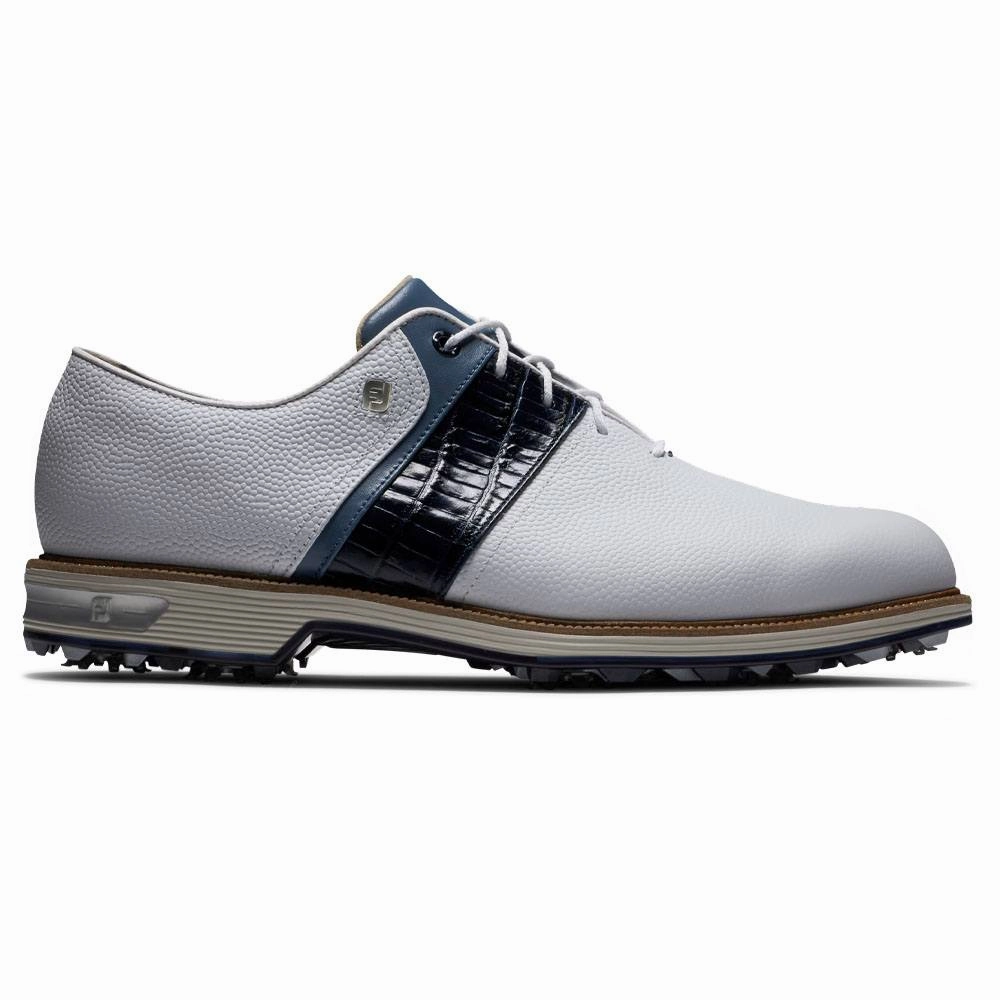 FootJoy Premiere Series - Packard Golf Shoes Previous Season Style White/Navy - 24 Men Hyperflex Outsole Memory Foam Insert