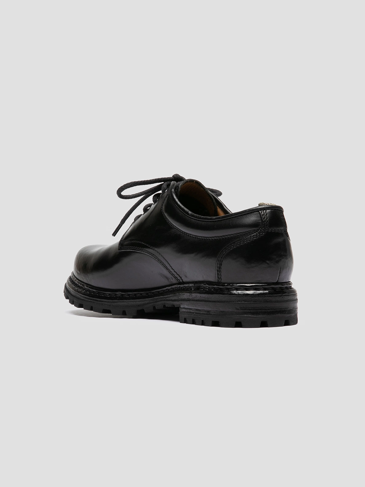 VOLCOV 011 - Black Leather Derby Shoes Weekend Events