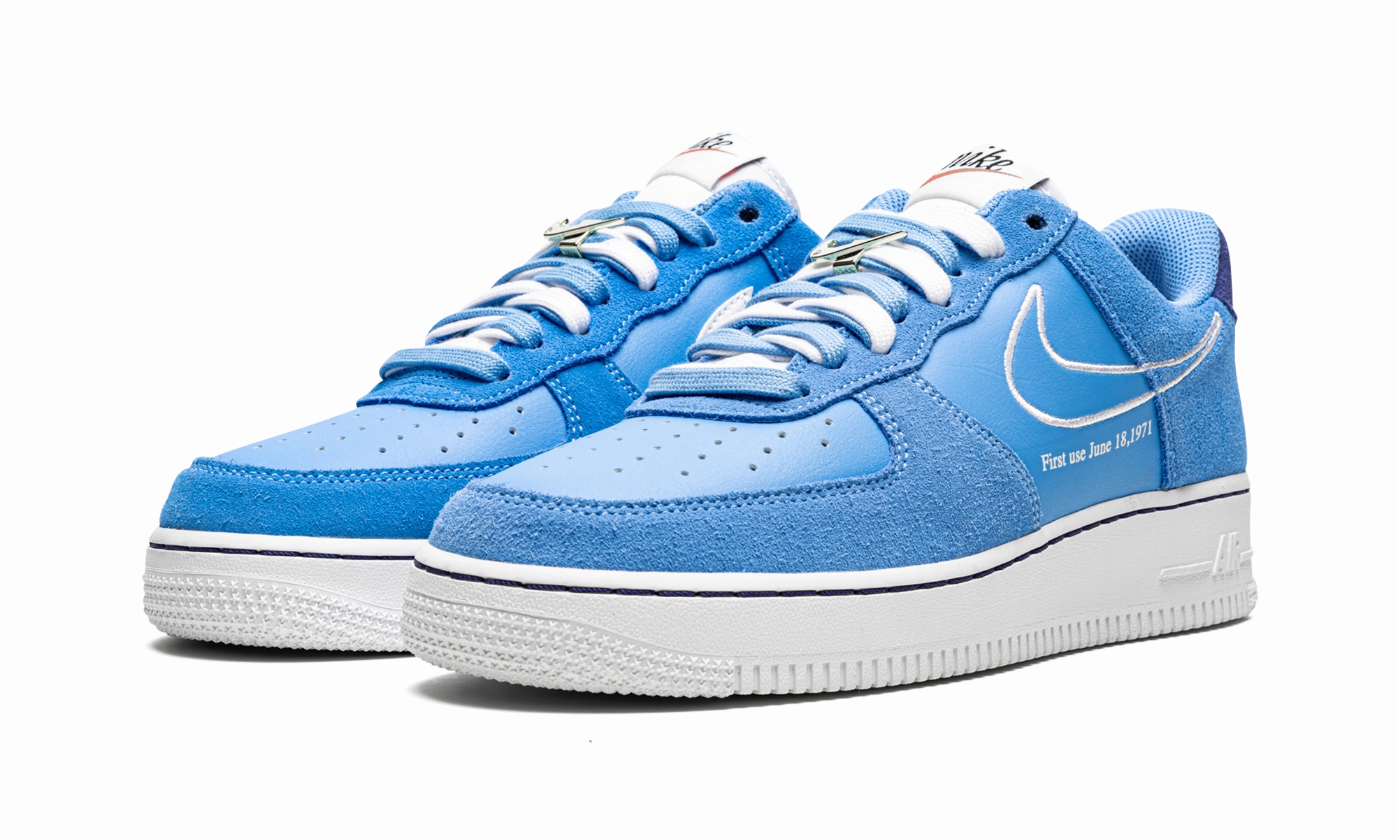 Comfy Fit New York Air Force 1 Low "First Use - Blue Suede"
