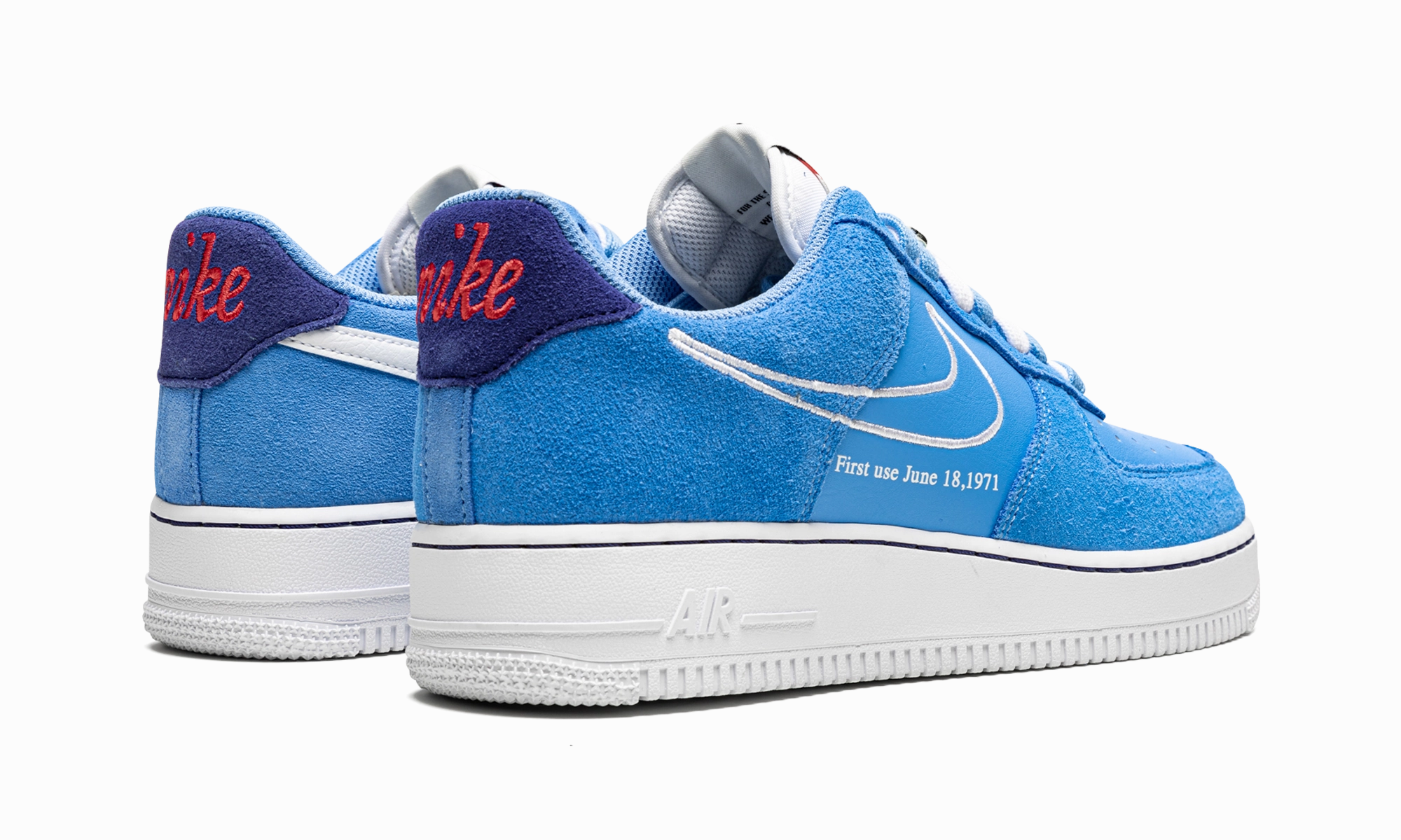 Feather Soft Air Force 1 Low "First Use - Blue Suede"