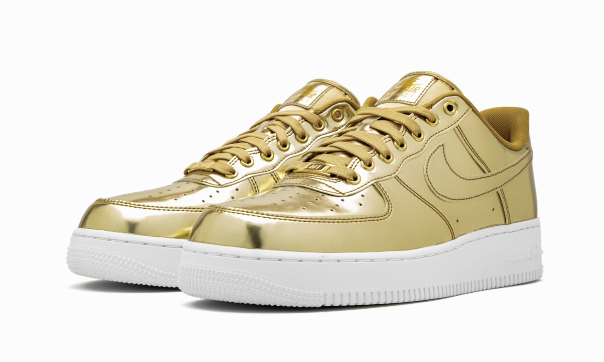 AIR FORCE 1 SP WMNS "Metallic Gold" Odor Resistant Glide Step