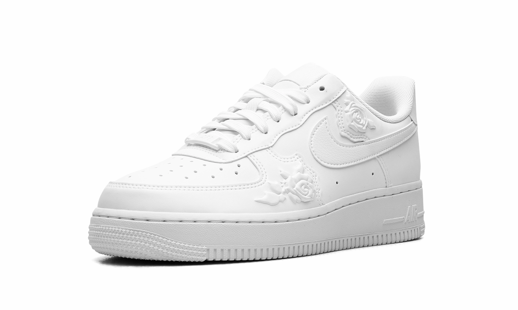 Air Force 1 '07 WMNS "White Roses" Durable Stitching Technique Roll Up