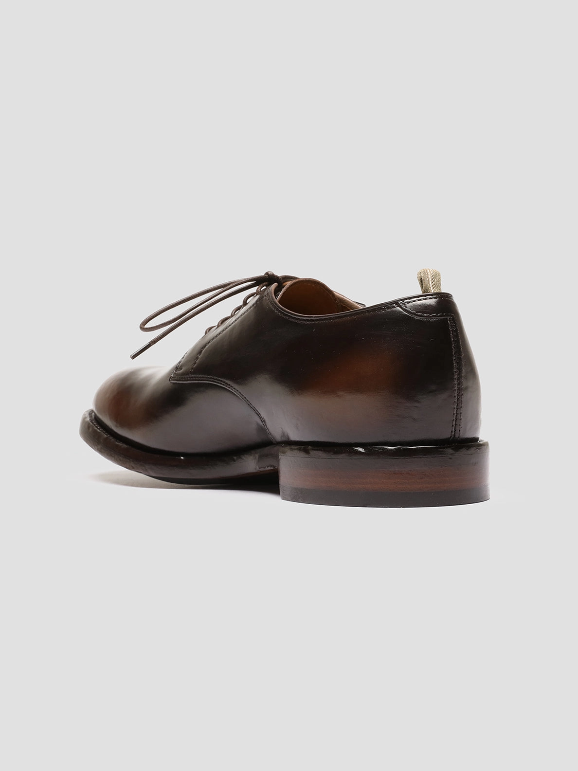 padded lining Perfect Fit TEMPLE 018 - Brown Leather Derby Shoes