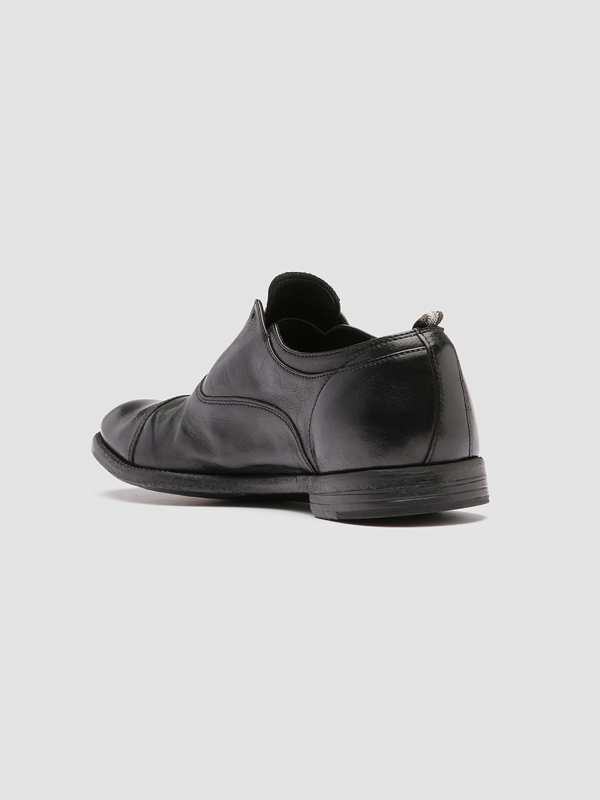 Basic Design ARC 501 - Black Leather Oxford Shoes