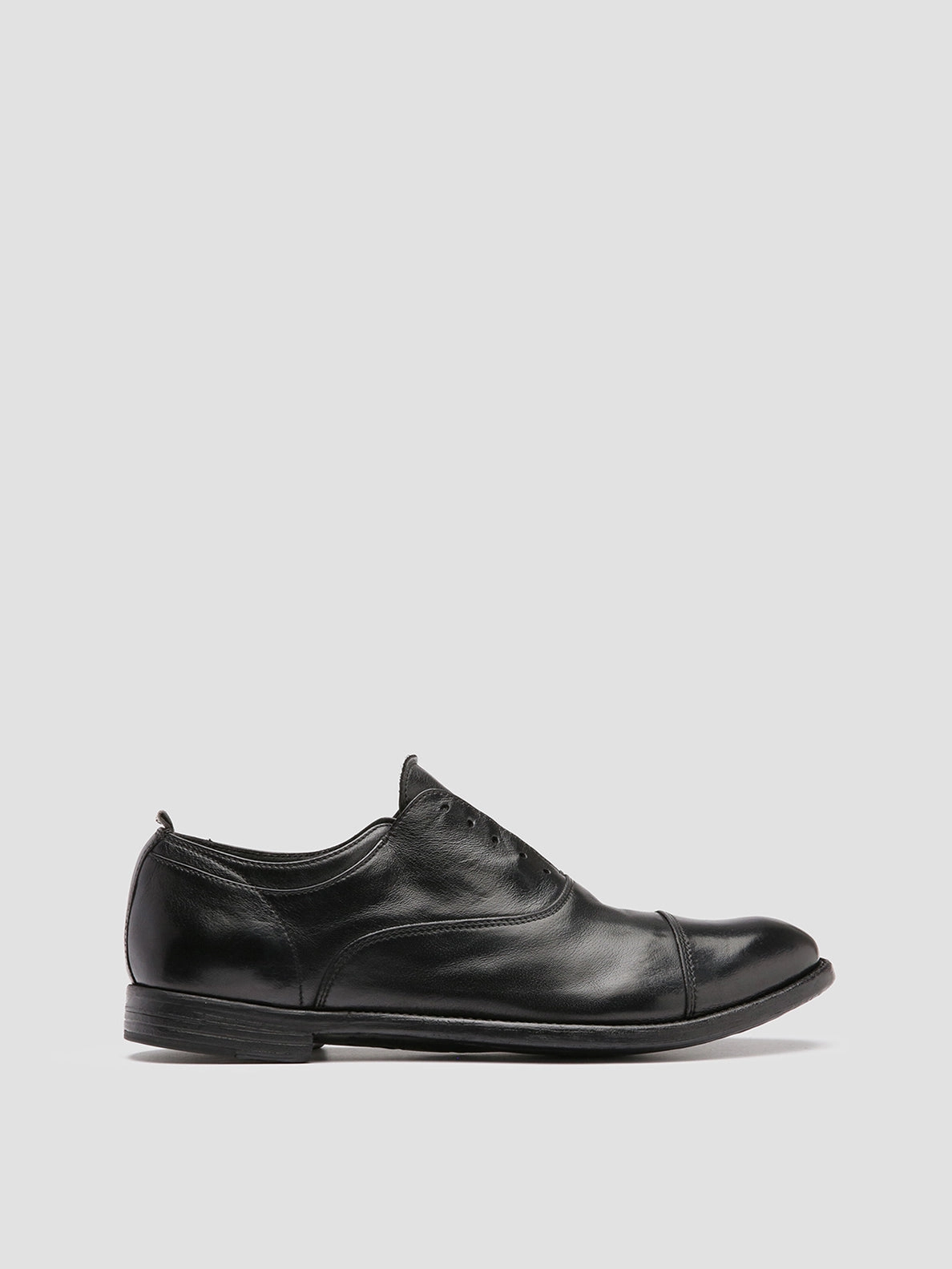 ARC 501 - Black Leather Oxford Shoes Easy Travel