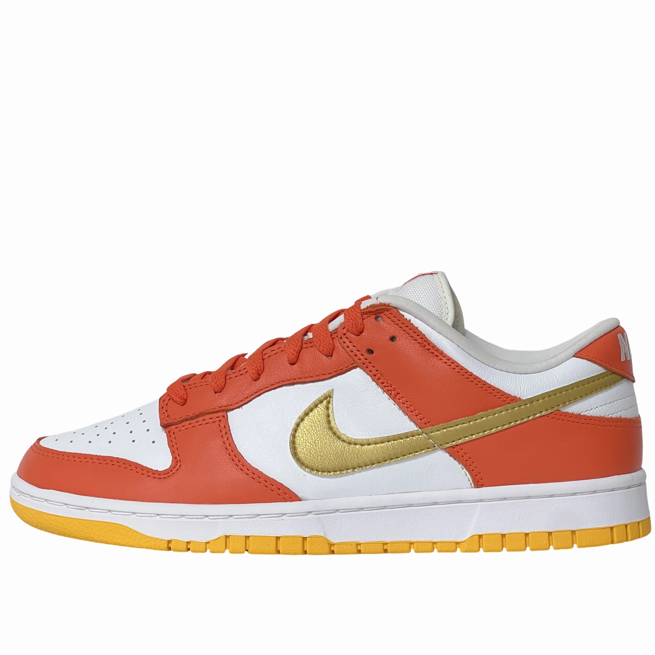 WMNS Nike Dunk Low Orange University Gold Padded Tongue Bounce Back Foam