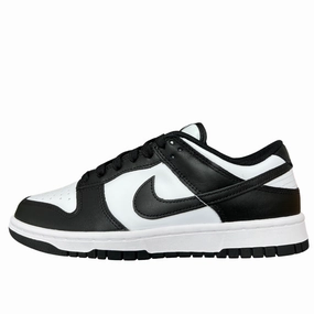 Wide Toe Box Design WMNS Nike Dunk Low White Black