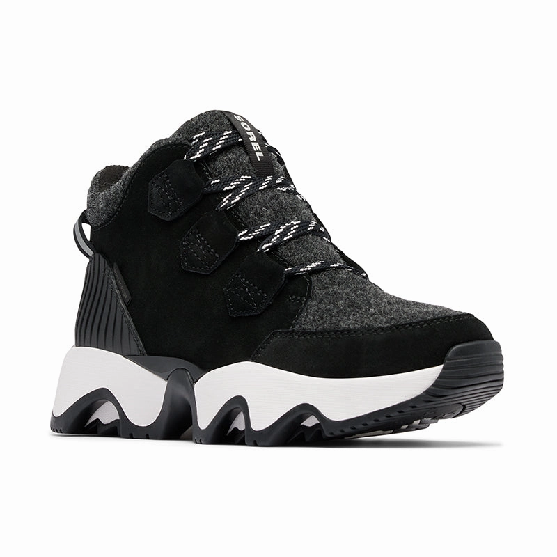 Women's Kinetic Impact Caribou Plus Waterproof Black/Sea Salt Mid Cut