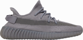 Vegan Synthetic Leather Elastic Gusseted Tongue Yeezy Boost 350 V2 'Steel Grey' - IF3219
