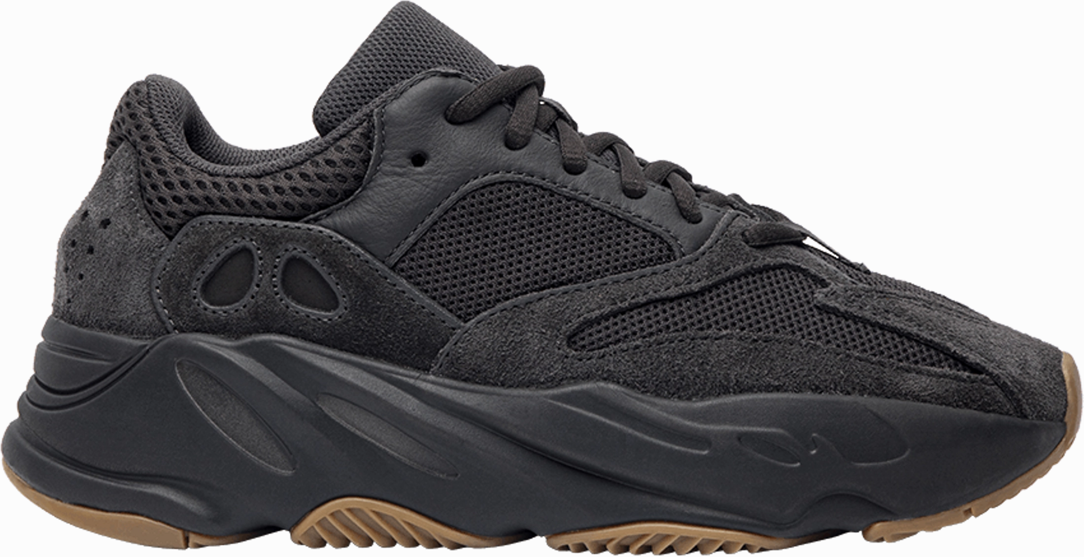 Travel Light Perforated Tongue Design Yeezy Boost 700 'Utility Black' - FV5304