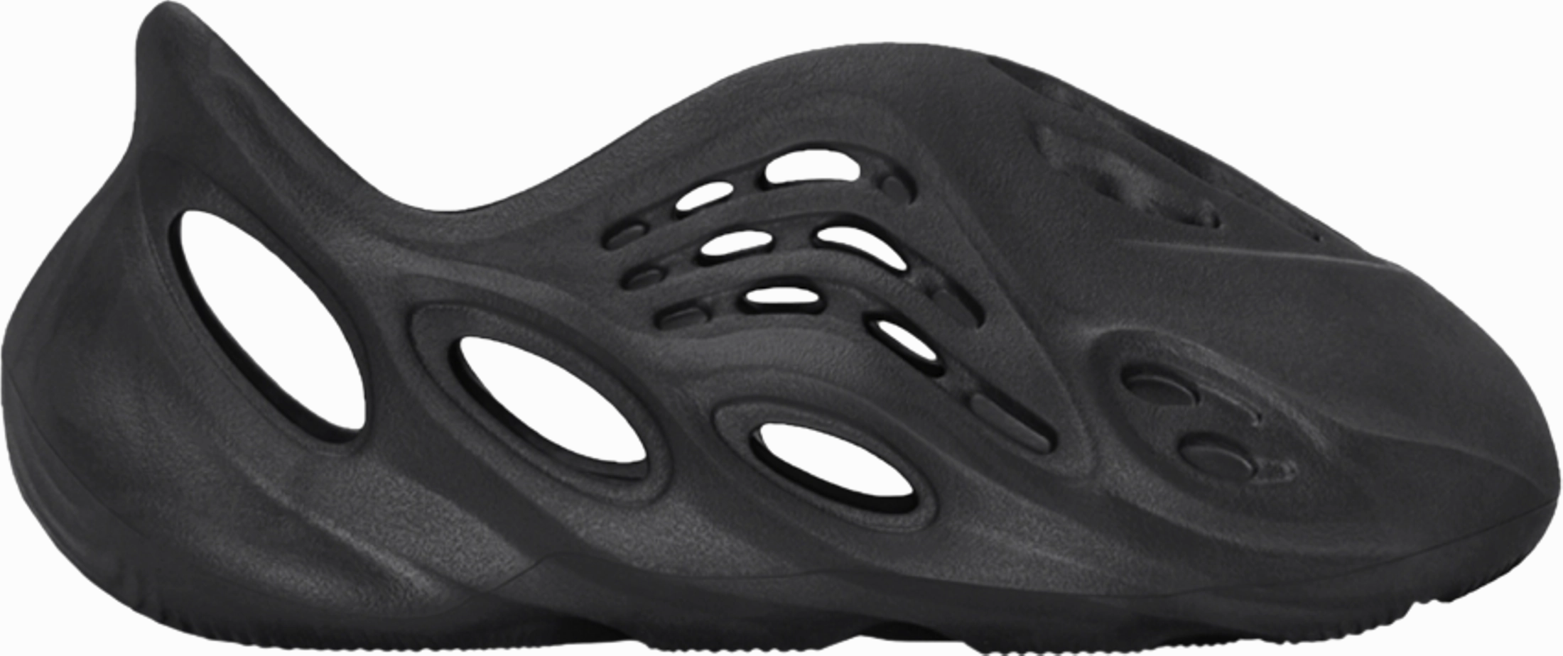 Perforated Tongue Effortless Glide Yeezy Foam Runner Kids 'Onyx' - HP5347