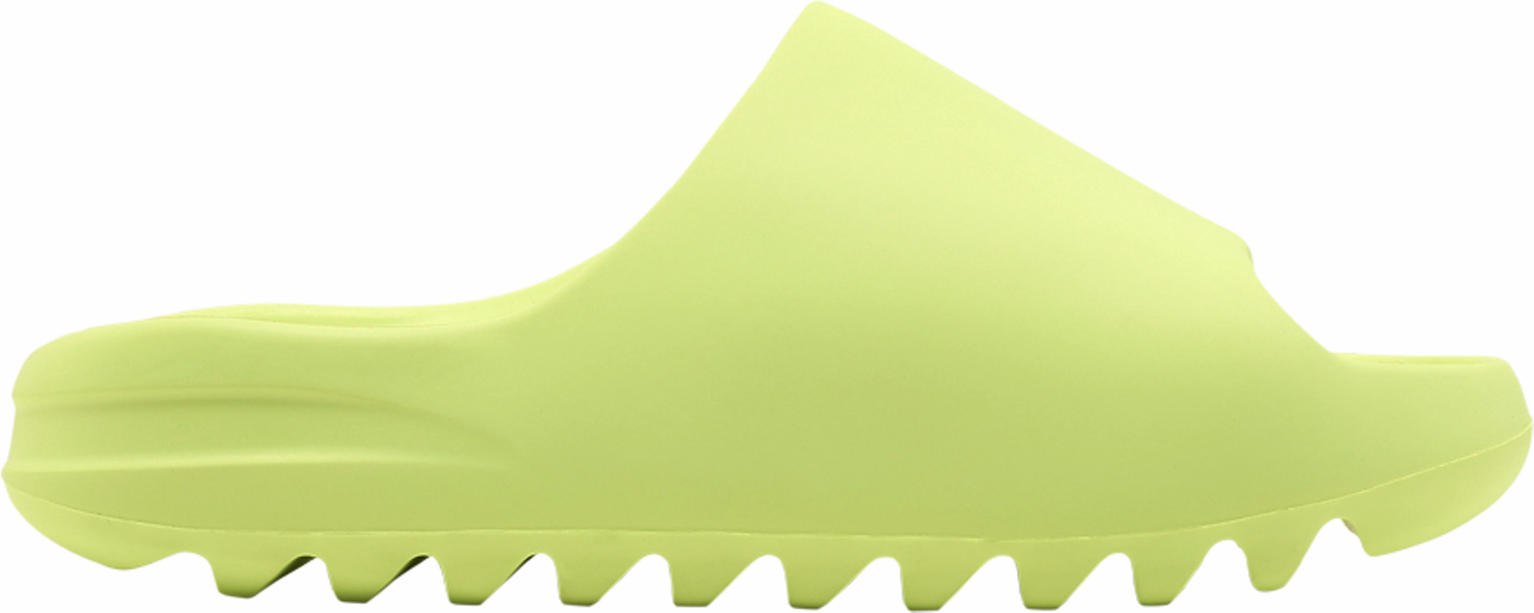 Neutral Choice Padded Ankle Collar Yeezy Slides 'Glow Green' - GX6138
