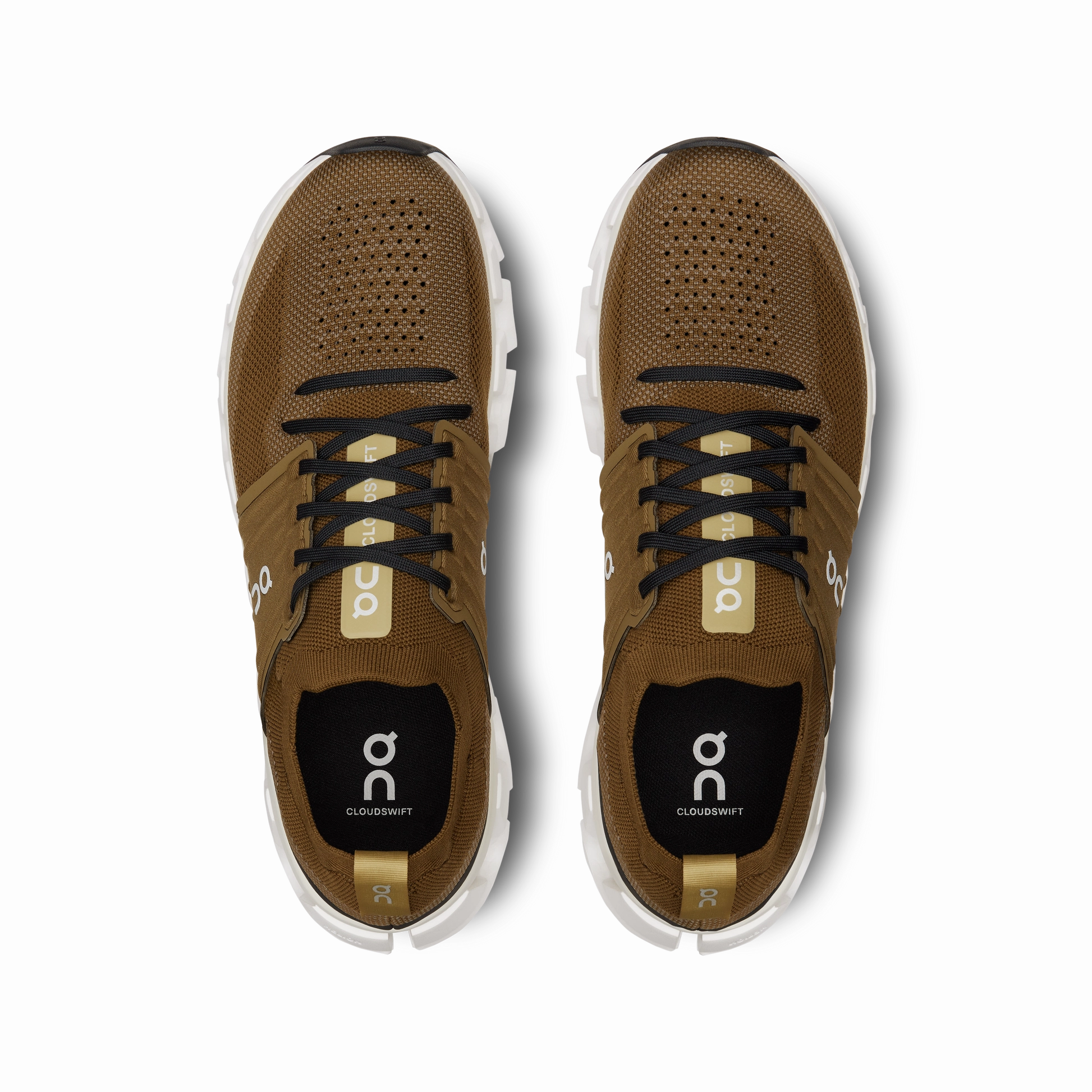 On Running Men's Cloudswift 3 Shoes - Hunter / Safari Split Toe Flex Zone Orthotic Friendly Fit